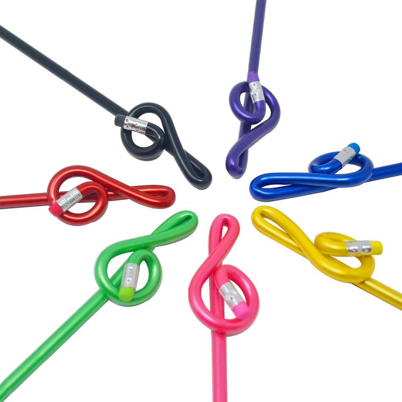 PUNK Music Pencils G Clef Note Pencil Music Theme Treble Clef Pencils Office Stationery Music Gifts (Multicolor) - Image 2